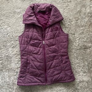 The north face purple vest